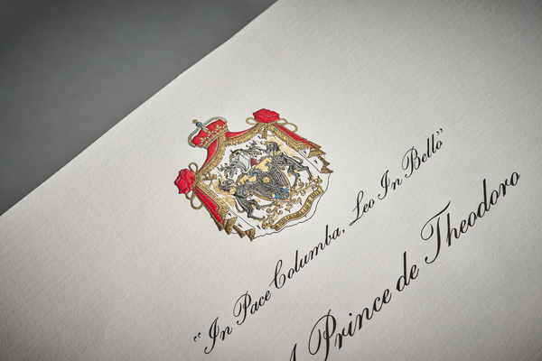 Coat of Arms Stationery by Downey for Private Family Office