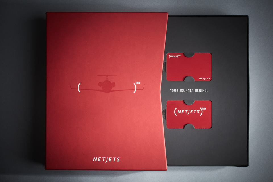 Netjets Owner Pack Slip and Card Cases Downey